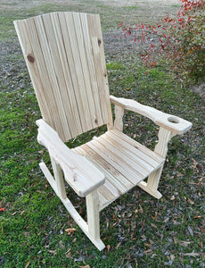 Unfinished or sealed fan back chair custom made