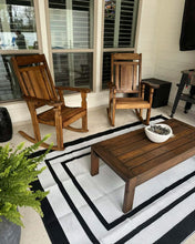 Warm walnut set 2 chairs 2 tables