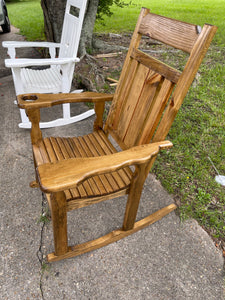 Puritan pine light stained rocking Chair