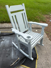 Custom crafted High gloss light grey Rocking Chairs&nbsp;