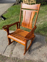 Custom Golden Oak Cypress Rocking Chairs