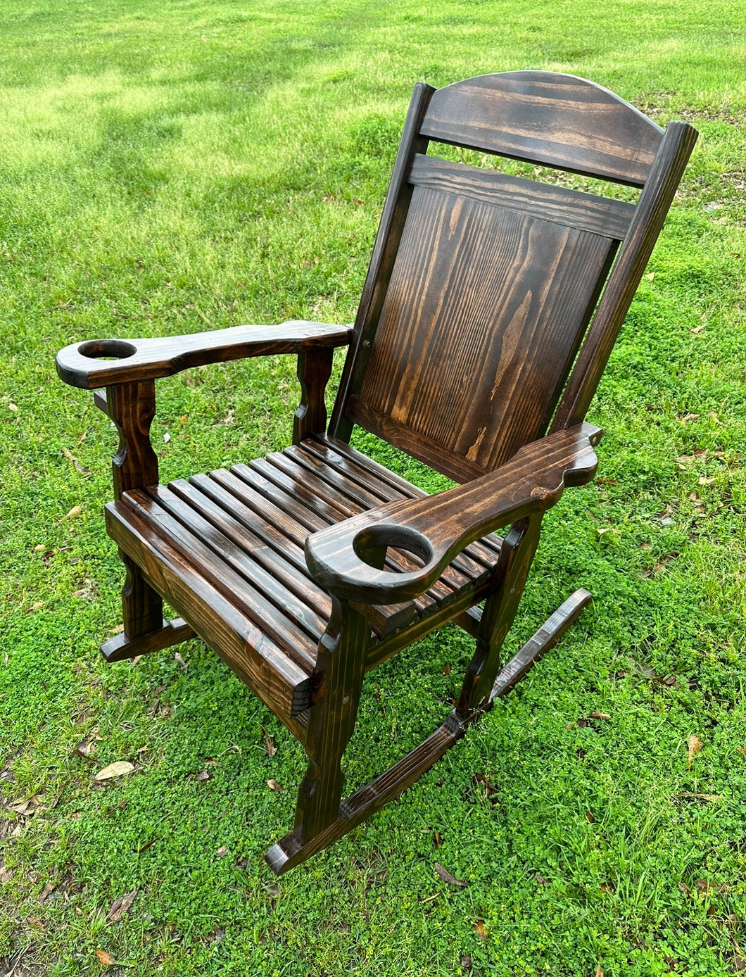 Mom and dad matching carved rockers for Christina