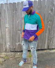 Ra-phi-EL aqua/purple premium longsleeve