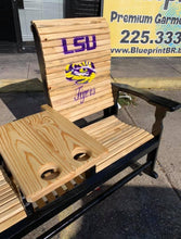 LSU double rocker and custom carved saints