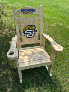 Human jukebox set 2 custom carved chairs