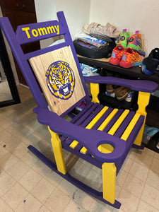 Grail LSU ROCKING Chair