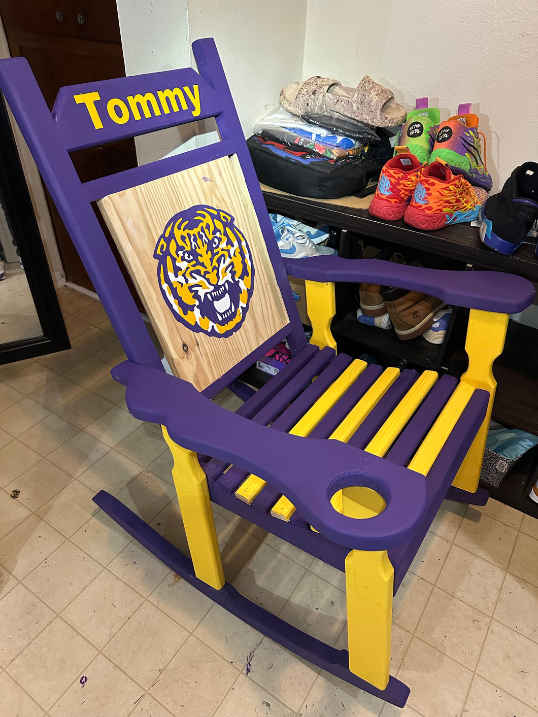 Grail LSU ROCKING Chair