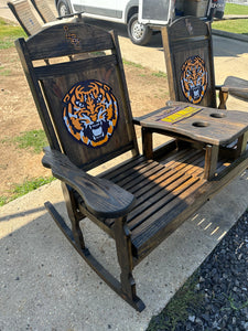 LSU tiger head double rocker