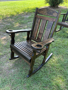 The Monarch rocker dark stained