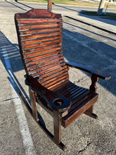 WiFi Row back dark mahogany chair