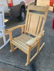 1 Custom natural rocking chair