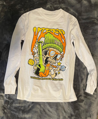 01 vibes wizard White long sleeve premium tee