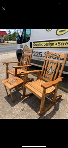 Saints rocking chair set and table CreditCard