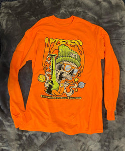 01 vibes offbeat Orange long sleeve premium tee