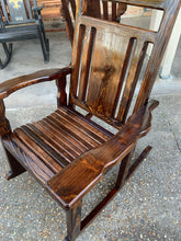 1 Mahogany glass sealed Rocking Chair