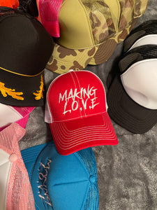 Heart Beat ML premium Dad trucker Hat