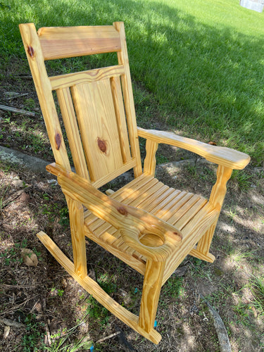 1 Custom natural rocking chair