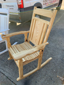 1 Custom natural rocking chair